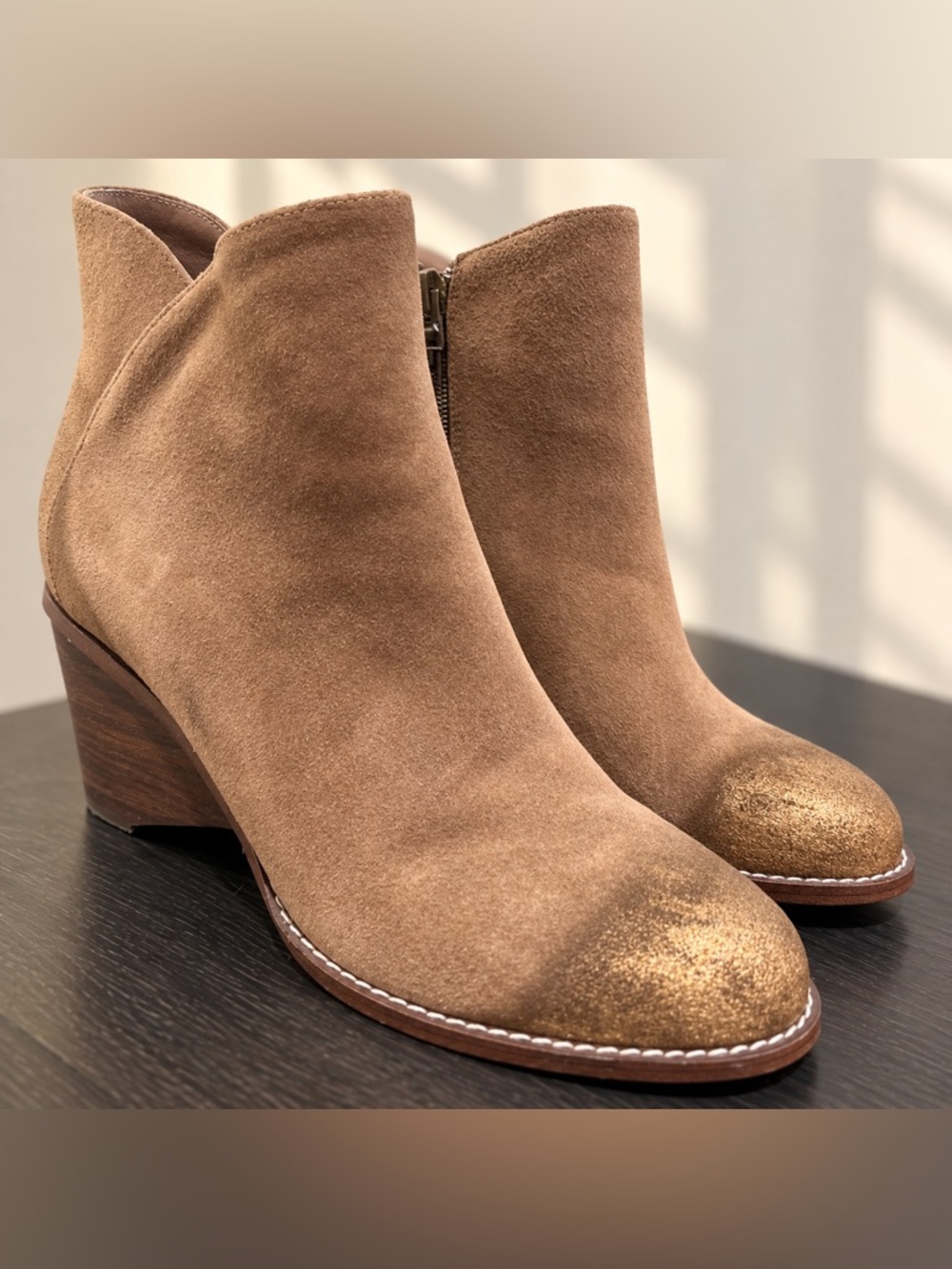 Antelope Women's Tan Suede Ankle Boots size 38/8
